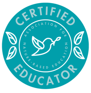 Badge for Nature-Based Teacher Certification: registration now open at anbe.org/teacher-certification.